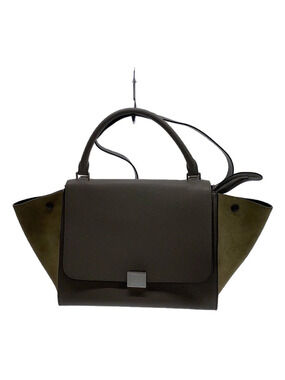 Celine Trapeze Bag dark brown leather